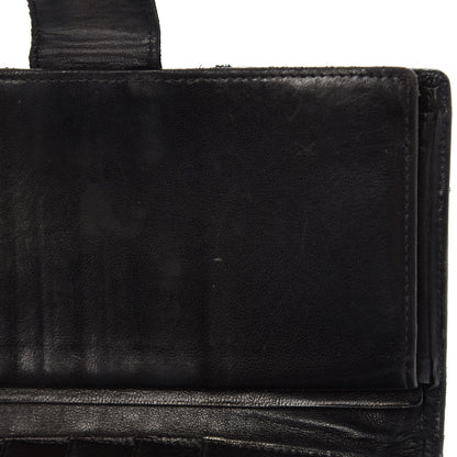 Chanel Lambskin Diamond Stitched French Wallet Black 19 of 22