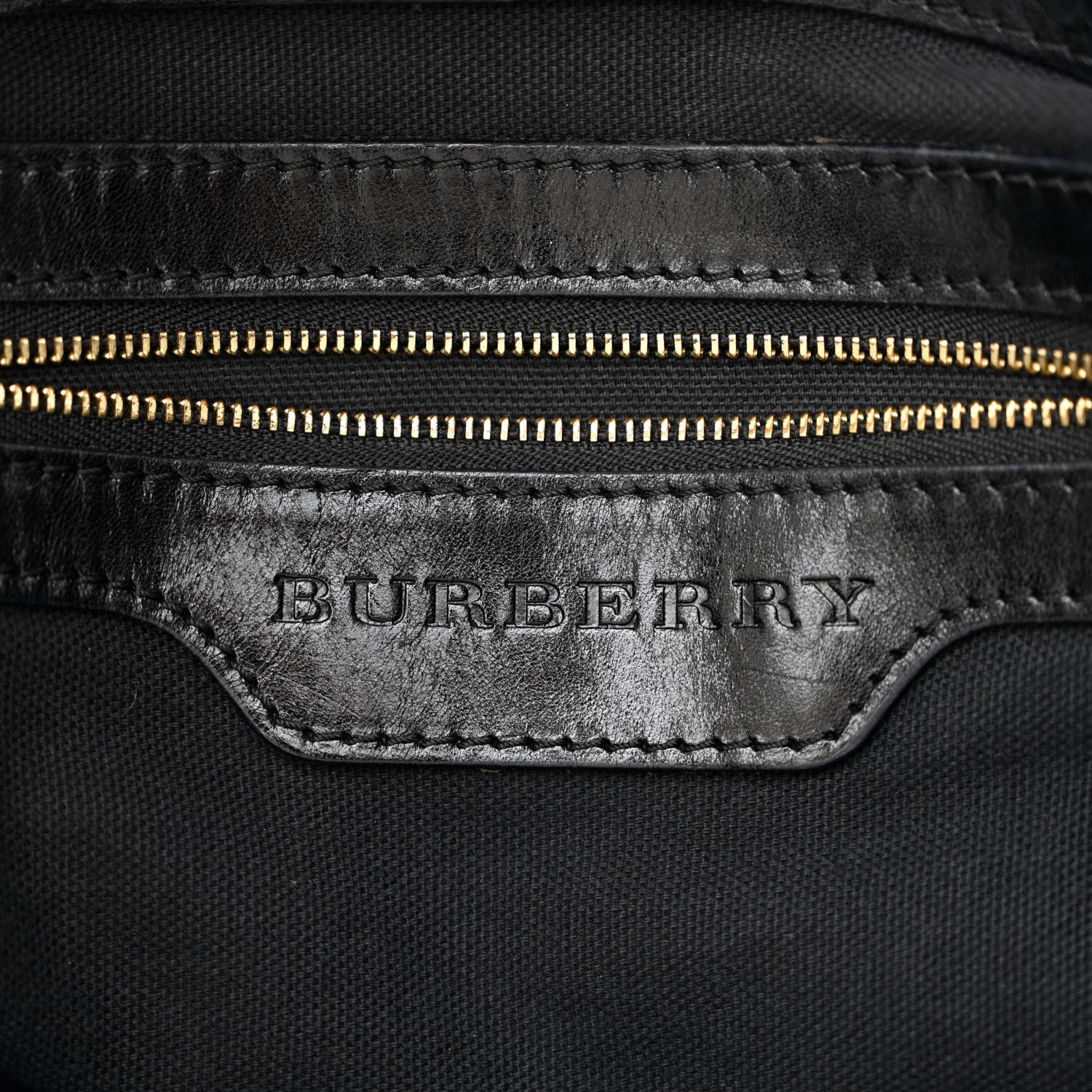 Burberry House Check Bridle Calfskin Medium Gosford Hobo Black 7 of 20