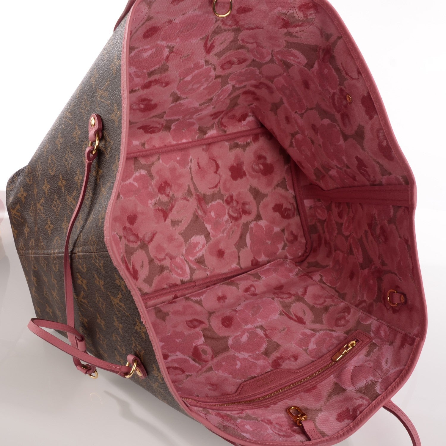 Louis Vuitton Monogram Articles de Voyage Ikat Neverfull GM Rose Velours 5 of 7