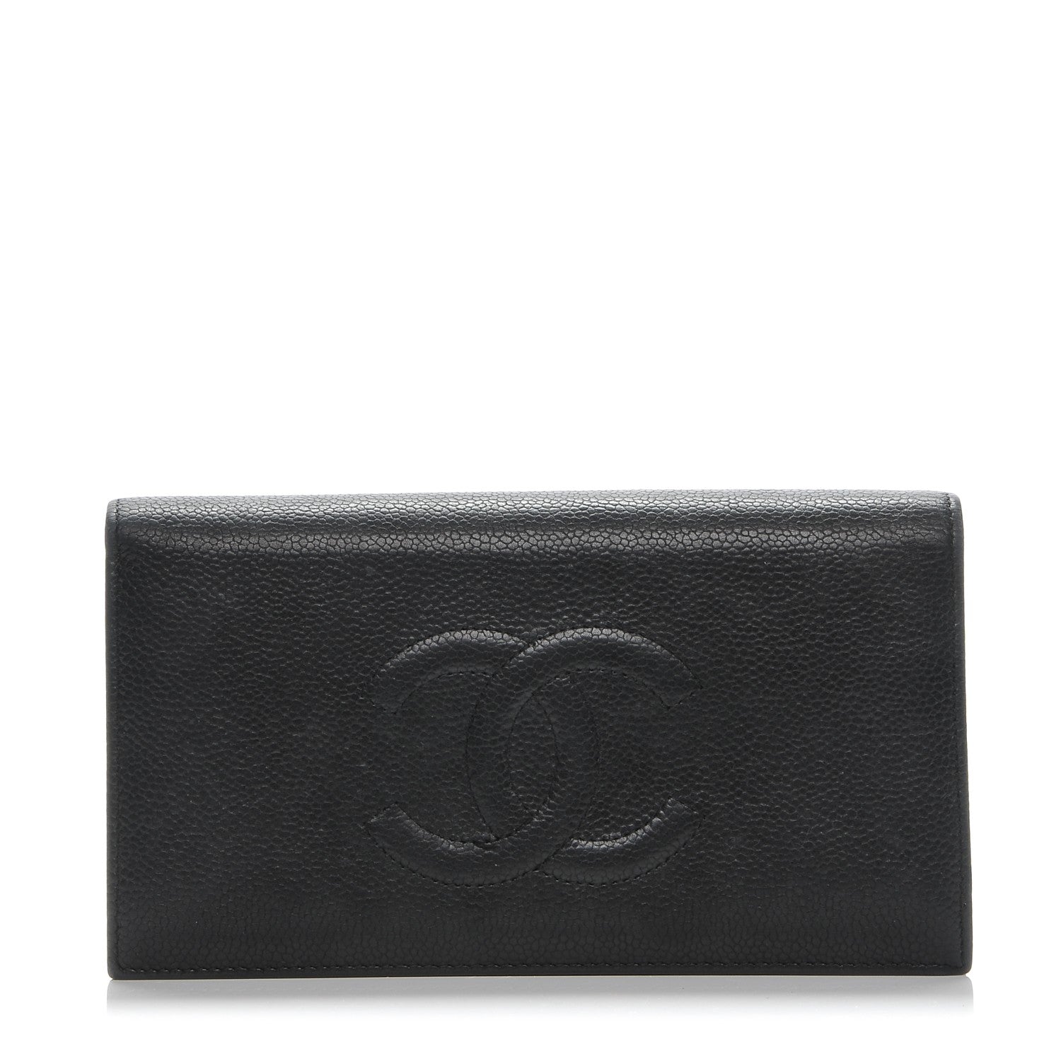 Chanel Caviar Timeless CC Yen Wallet Black 1 of 8