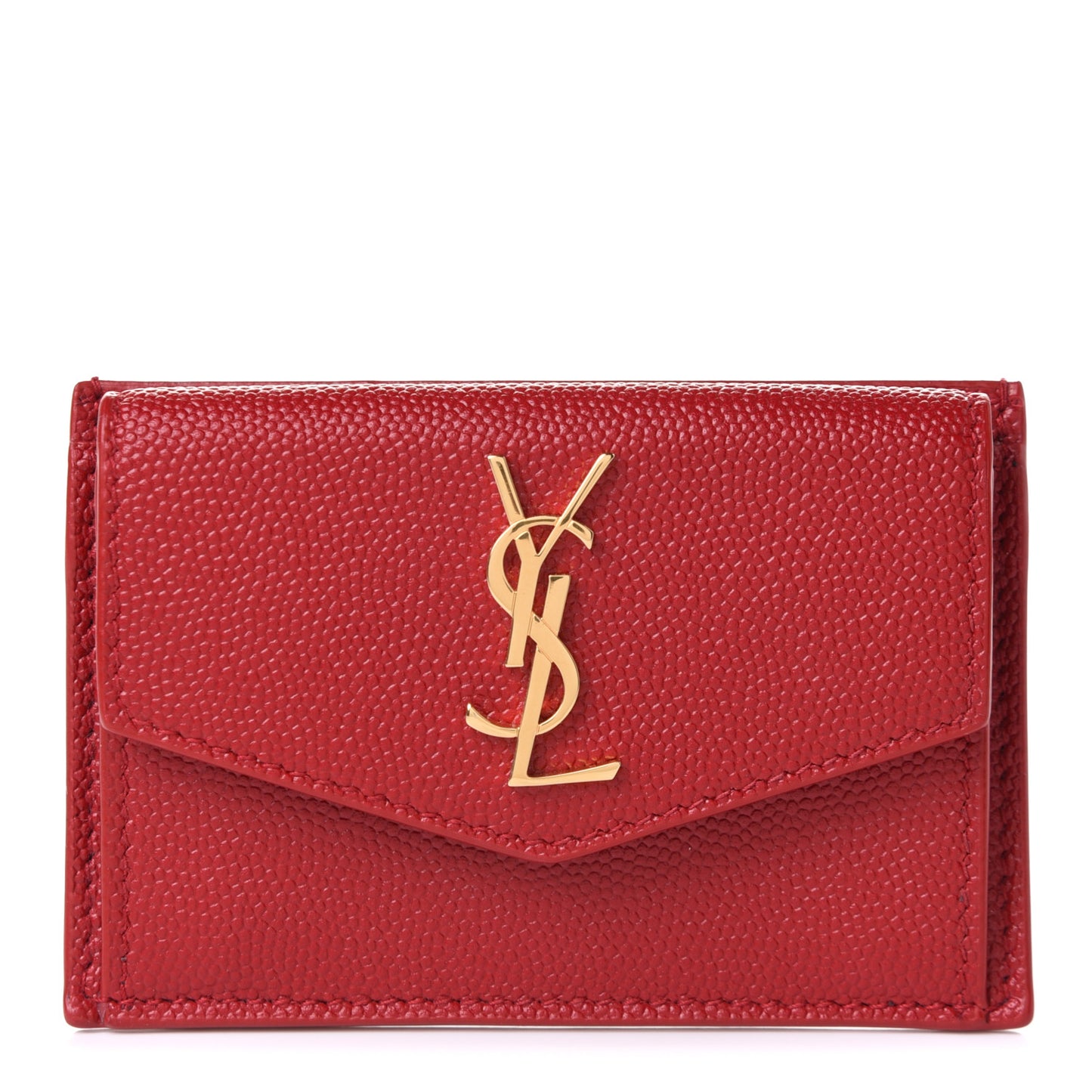 Grain De Poudre Uptown Monogram Card Case Rouge Eros