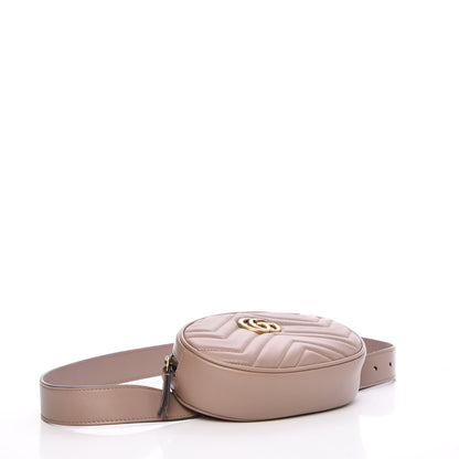 Gucci Calfskin Matelasse GG Marmont Belt Bag 85 34 Porcelain Rose 4 of 13