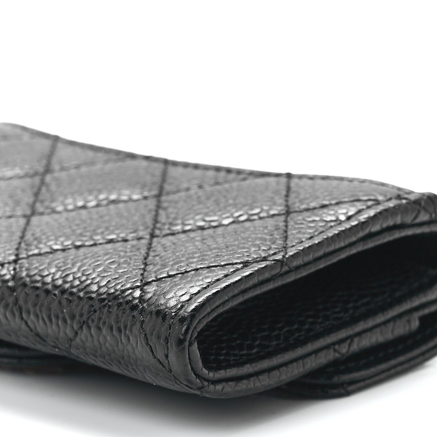 Chanel Caviar Quilted Flap Card Holder Wallet Black 12 of 13