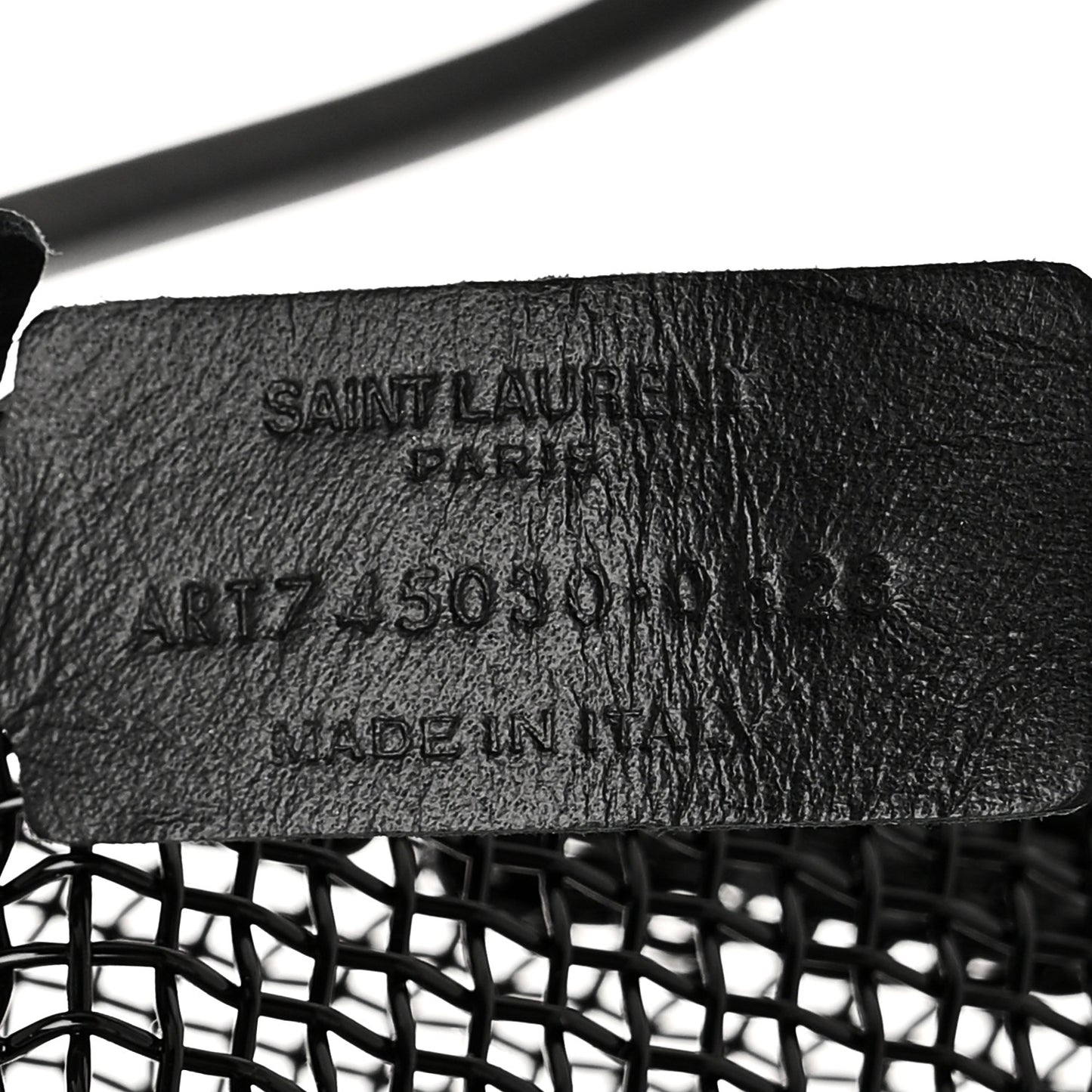 Brass Lambskin Monogram Cassandre Cage Bag Black