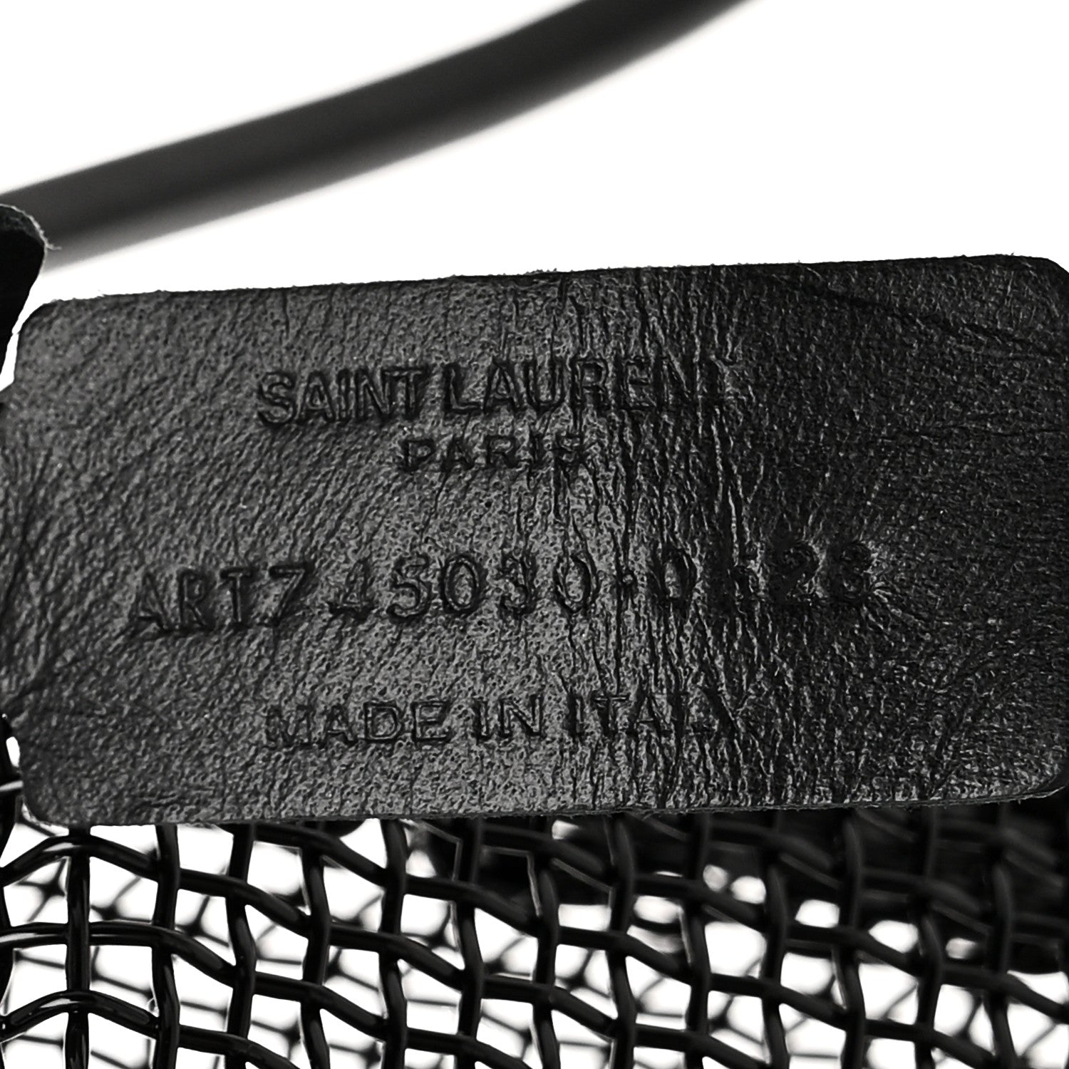 Saint Laurent Brass Lambskin Monogram Cassandre Cage Bag Black 6 of 10