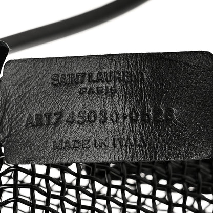 Saint Laurent Brass Lambskin Monogram Cassandre Cage Bag Black 6 of 10