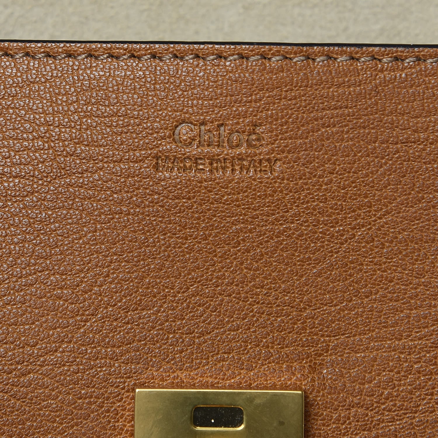 Chloe Grained Lambskin Mini Drew Shoulder Bag Caramel 6 of 10