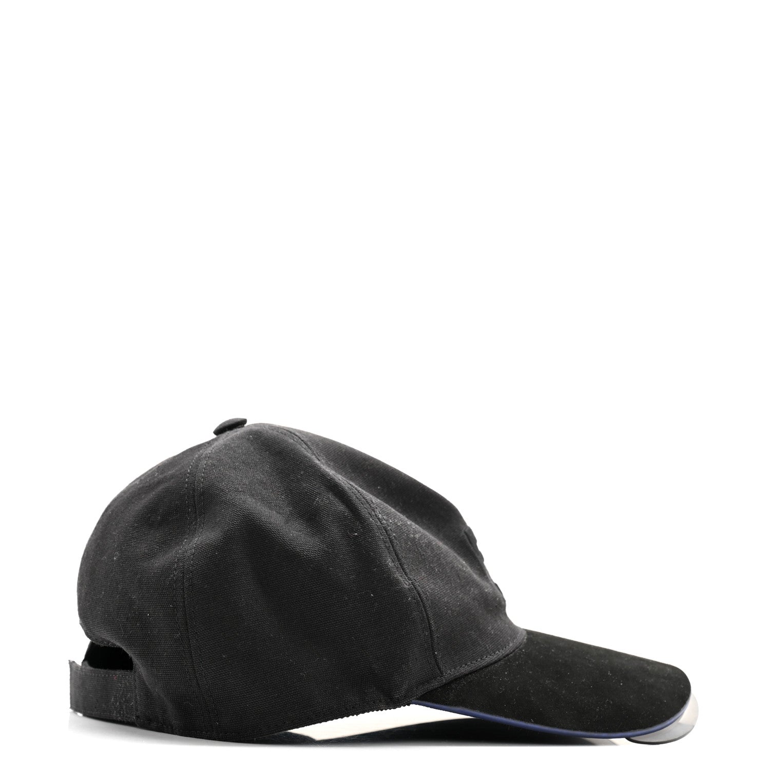 Fendi Cotton Suede Eyecap Shield Sunglasses With Baseball Cap Black 5 of 10