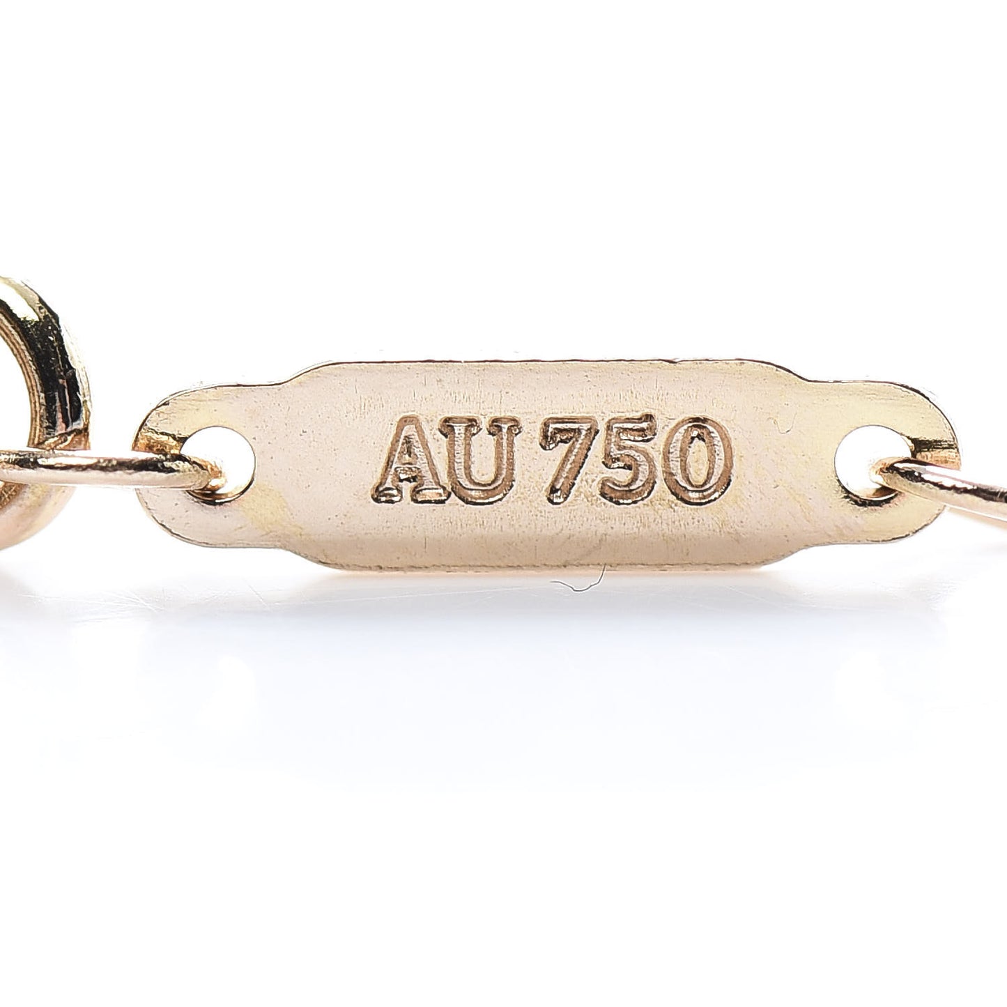 18K Rose Gold Small T Smile Pendant Necklace