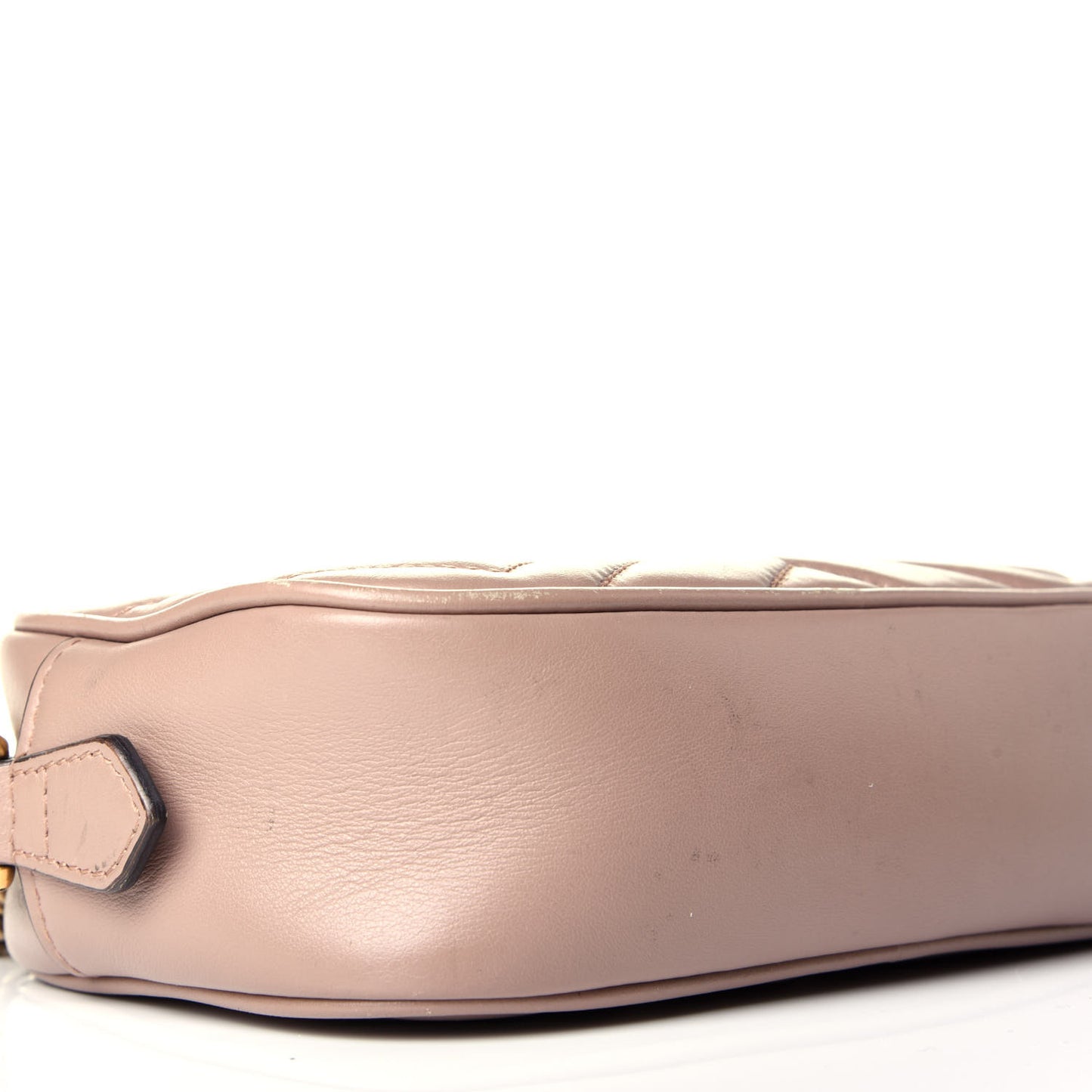 Calfskin Matelasse Mini GG Marmont Chain Shoulder Bag Porcelain Rose