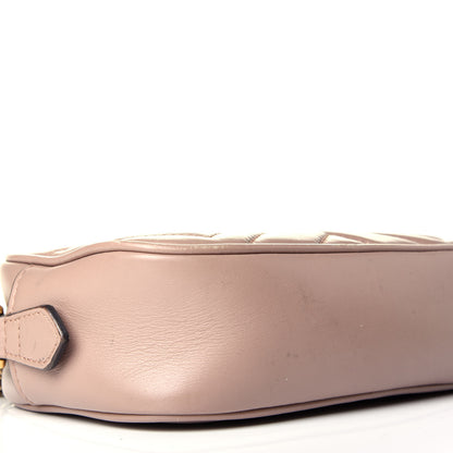 Gucci Calfskin Matelasse Mini GG Marmont Chain Shoulder Bag Porcelain Rose 15 of 17