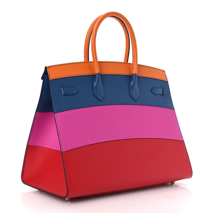Hermes Epsom Sunset Birkin Sellier 35 Abricot Agate Magnolia Casaque Abricot Agate Magnolia Casaque 3 of 13
