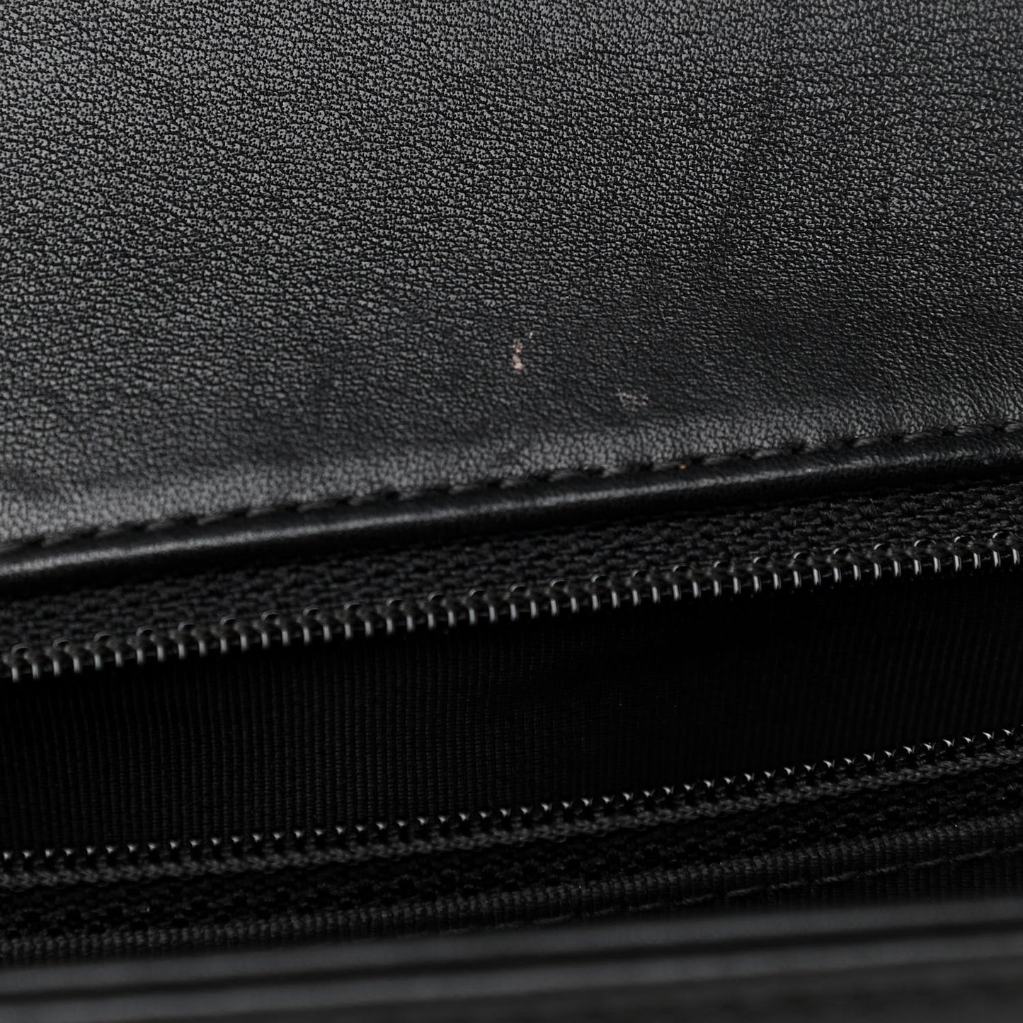 Lambskin Quilted Medium Boy Flap Black