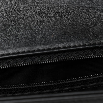 Chanel Lambskin Quilted Medium Boy Flap Black 12 of 14