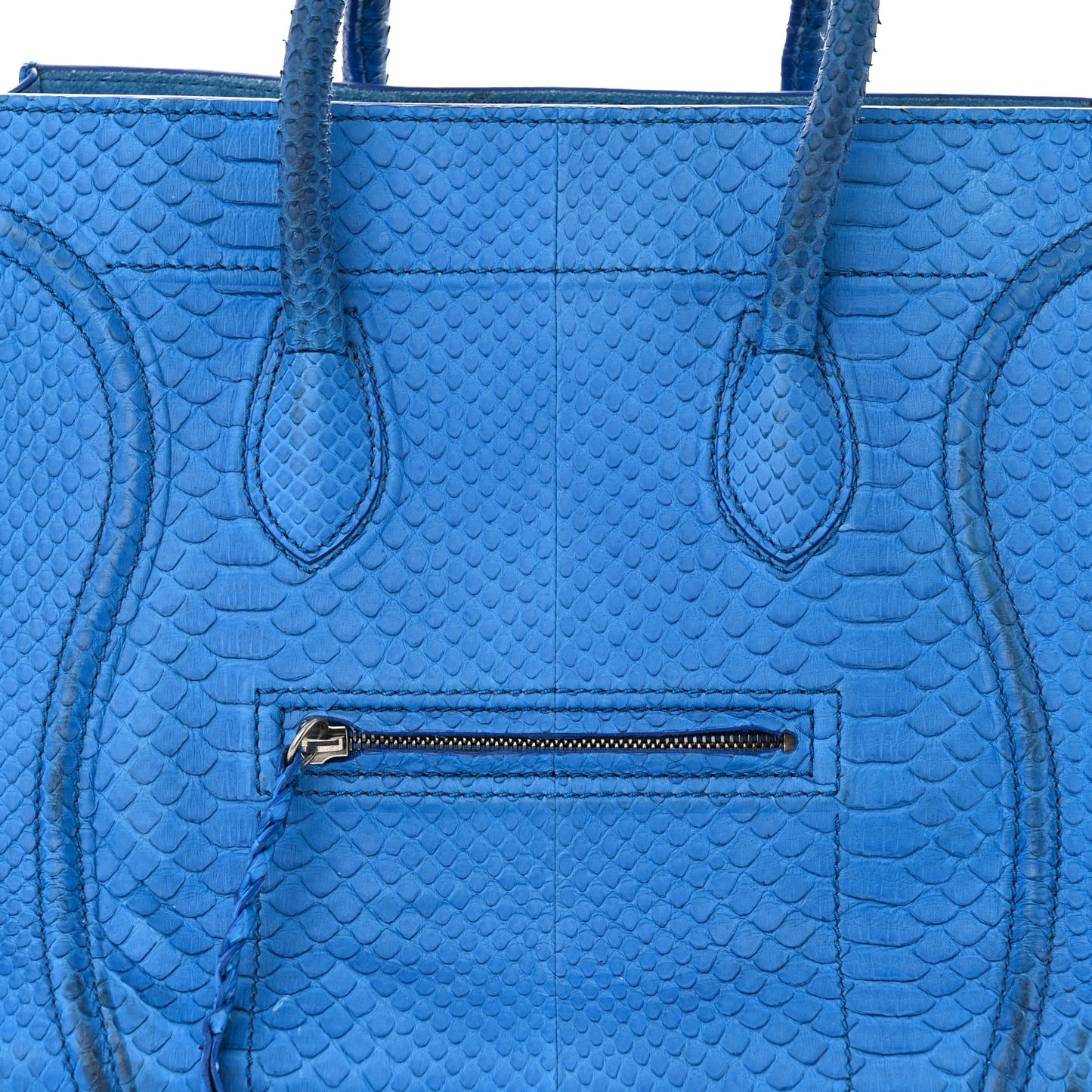 Snakeskin Medium Phantom Luggage Blue