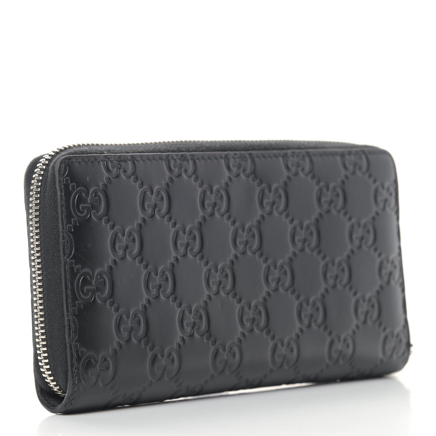 Gucci Guccissimma Signature Dorian Zip Around Wallet Black 3 of 10