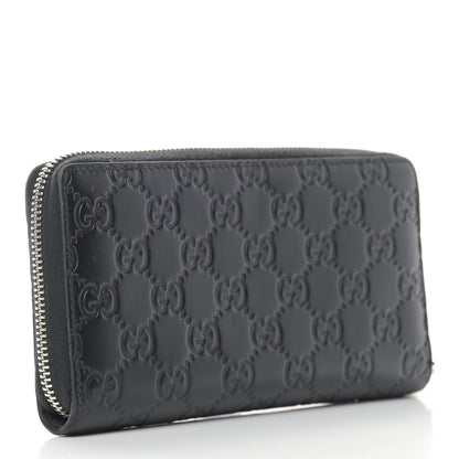 Gucci Guccissimma Signature Dorian Zip Around Wallet Black 3 of 10