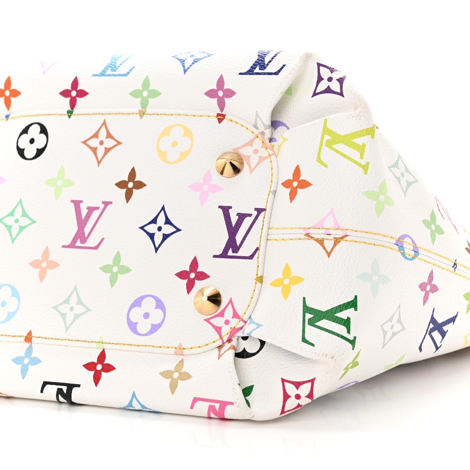 Louis Vuitton Monogram Multicolor Annie MM White 9 of 10