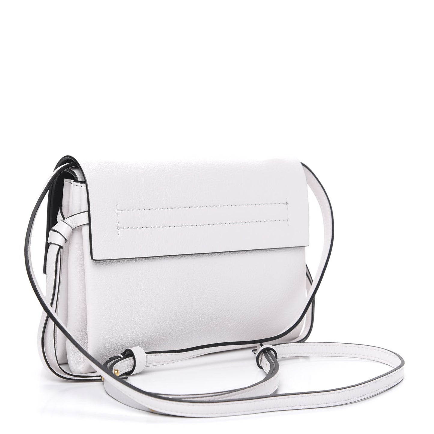 Buffalo Small VRing Crossbody Bag White