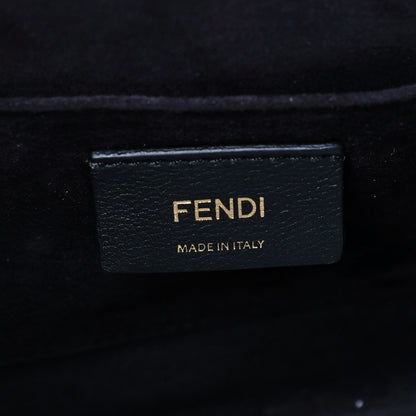 Fendi Velvet Vitello Dolce Fun Fair Kan I Shoulder Bag Tobacco Multicolor Black 15 of 16