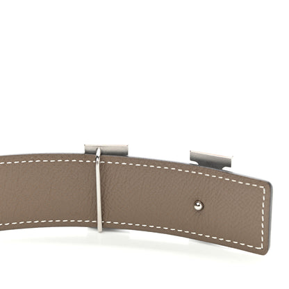 Hermes Box Togo 32mm H Belt 85 Black Etoupe 6 of 6