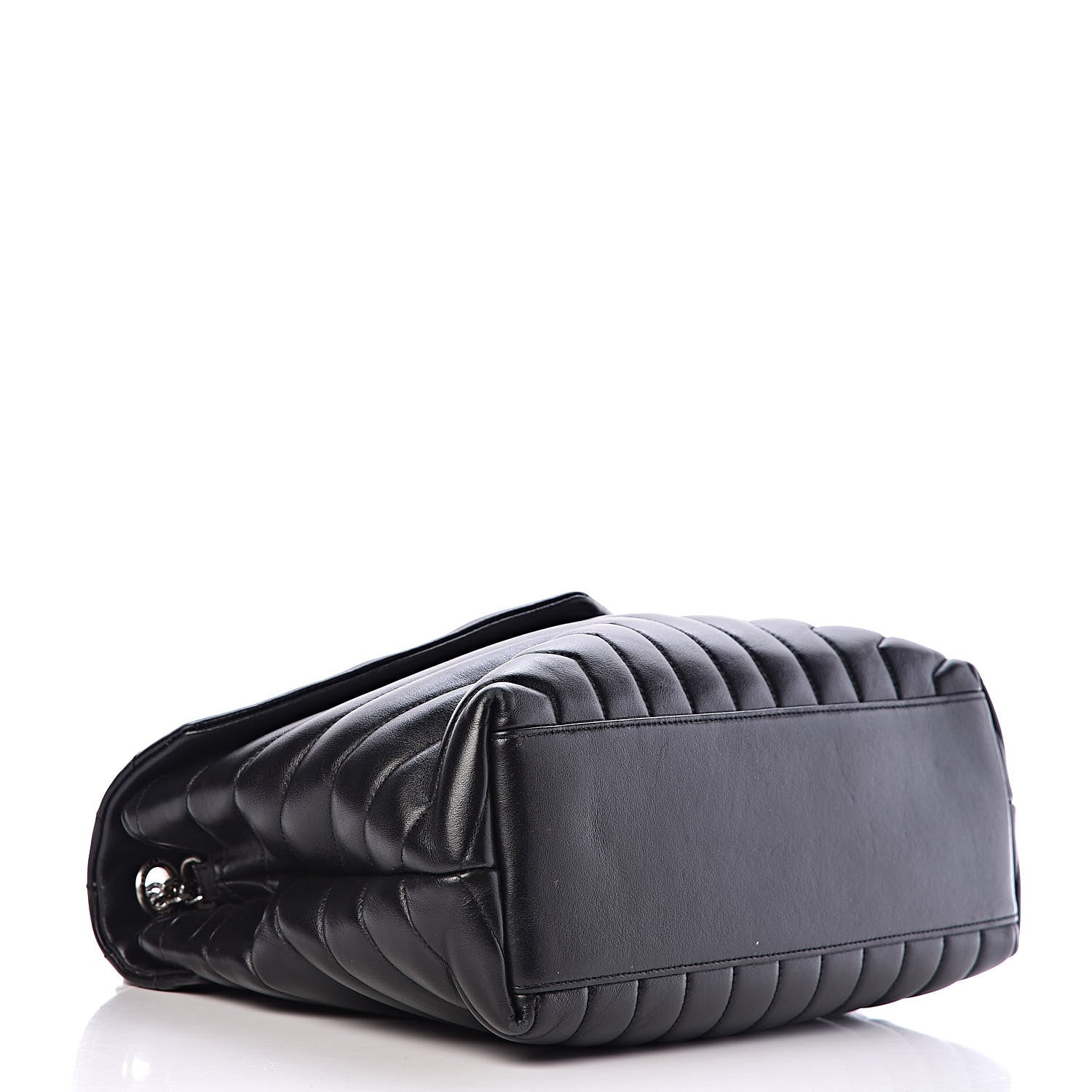 Saint Laurent Calfskin Y Quilted Monogram Medium Loulou Chain Satchel Black 4 of 10