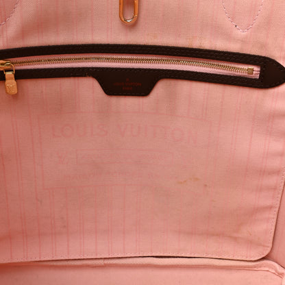 Louis Vuitton Damier Ebene Neo Neverfull MM Rose Ballerine 11 of 19