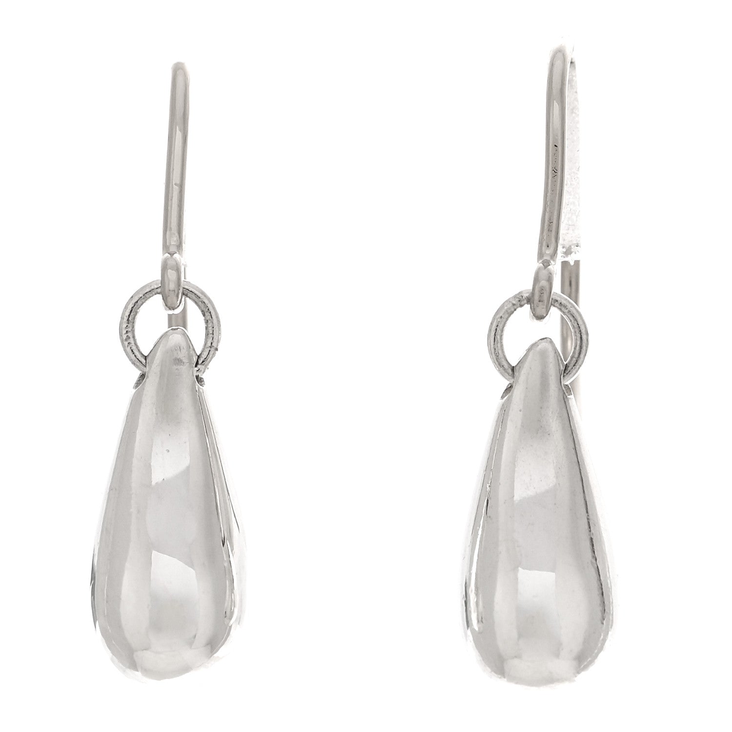 Tiffany Sterling Silver Elsa Peretti Teardrop Earrings 1 of 4