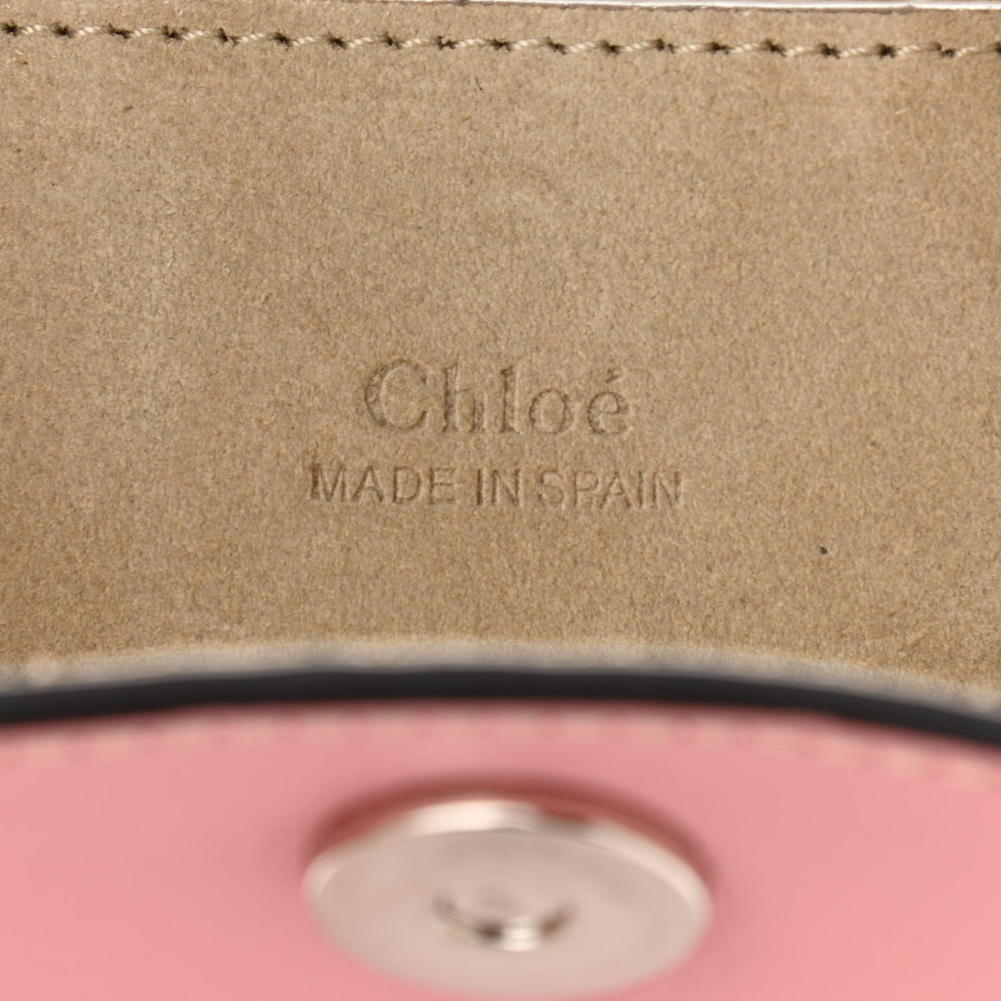 Suede Calfskin Mini Faye Bracelet Bag Washed Pink