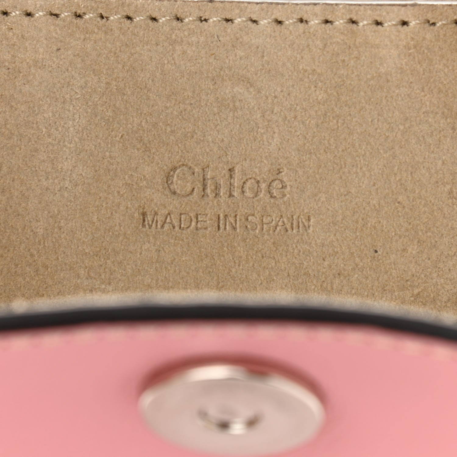 Chloe Suede Calfskin Mini Faye Bracelet Bag Washed Pink 5 of 12