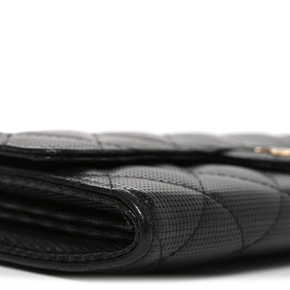 Chanel Calfskin Quilted Pixel Effect Large Flap Wallet Black 7 of 8