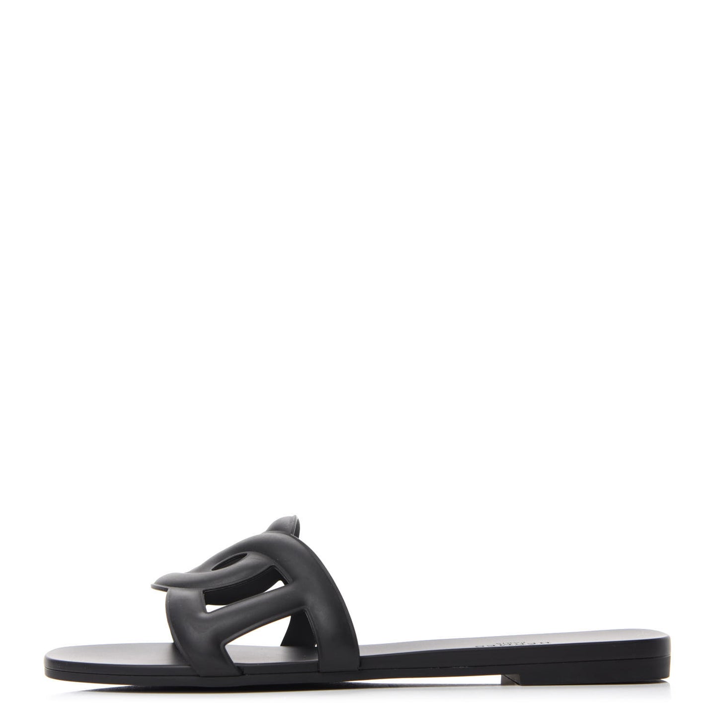 Rubber Aloha Sandals 38 Black