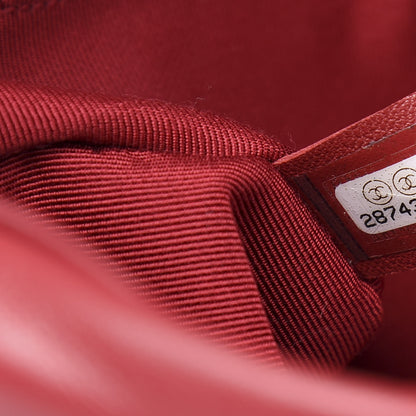 Chanel Lambskin Quilted Large 19 Flap Red 7 of 11
