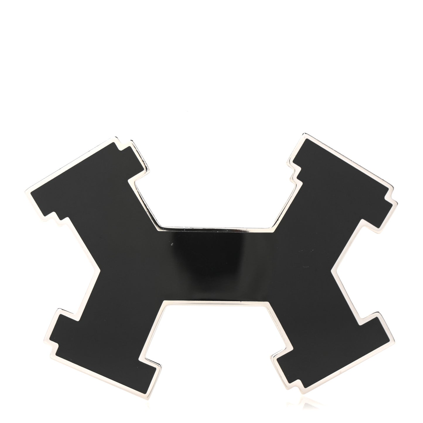 Enamel Street 32mm H Belt Buckle Black