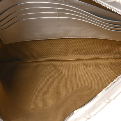 Bottega Veneta Nappa Intrecciato Medium Zip Pouch White 5 of 10