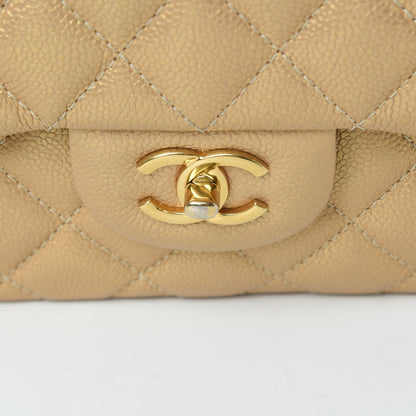 Chanel Pearly Caviar Quilted Jumbo Double Flap Gold 18 of 18
