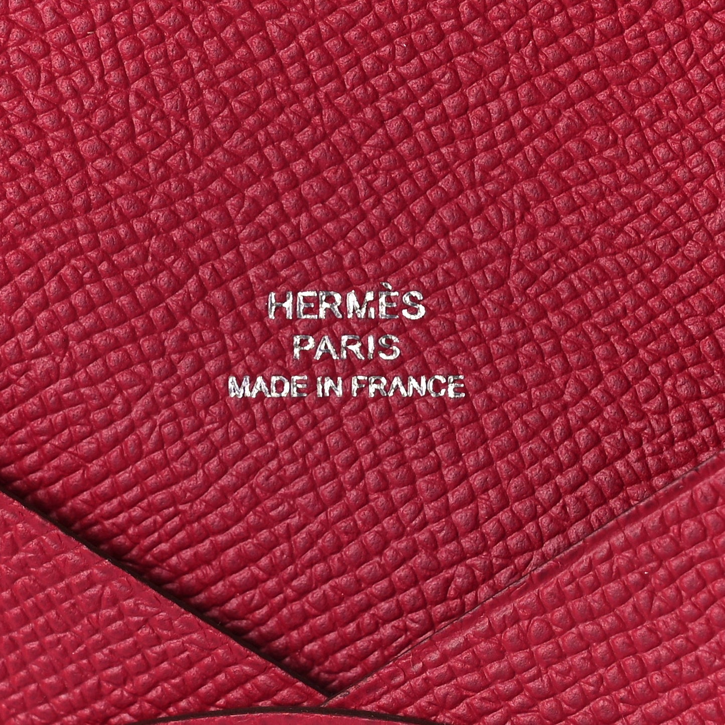 Epsom Calvi Card Case Rubis