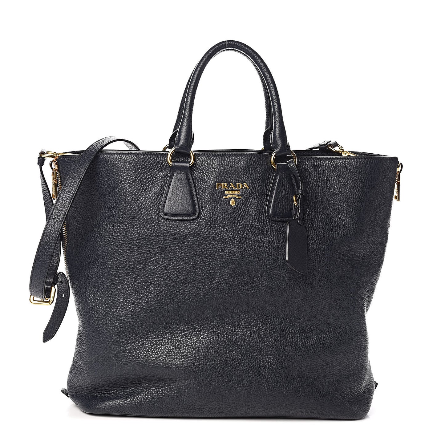 Vitello Daino Side Zip Tote Baltico