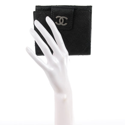 Chanel Caviar Outdoor Ligne French Wallet Black 2 of 8