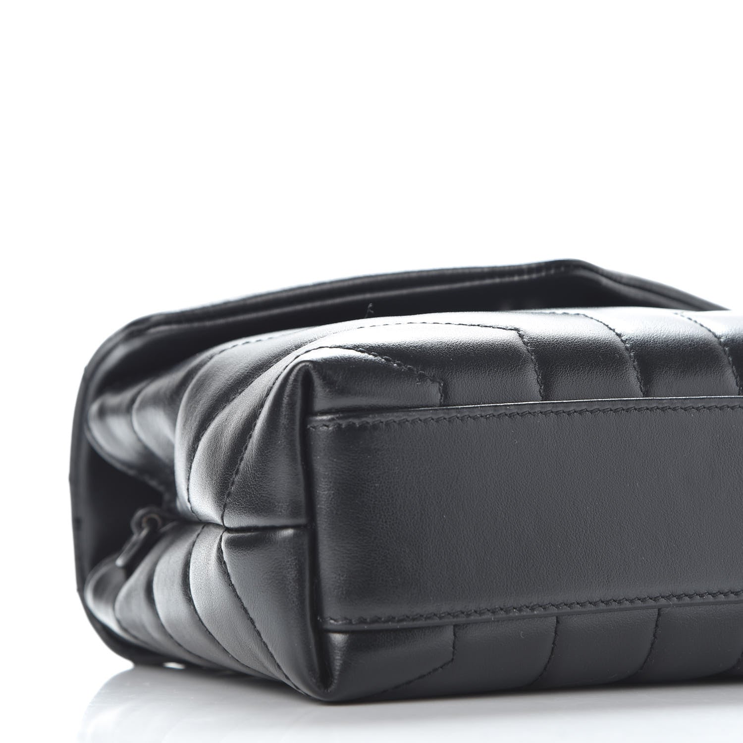 Saint Laurent Calfskin Y Quilted Monogram Toy Loulou Crossbody Bag Black 5 of 9