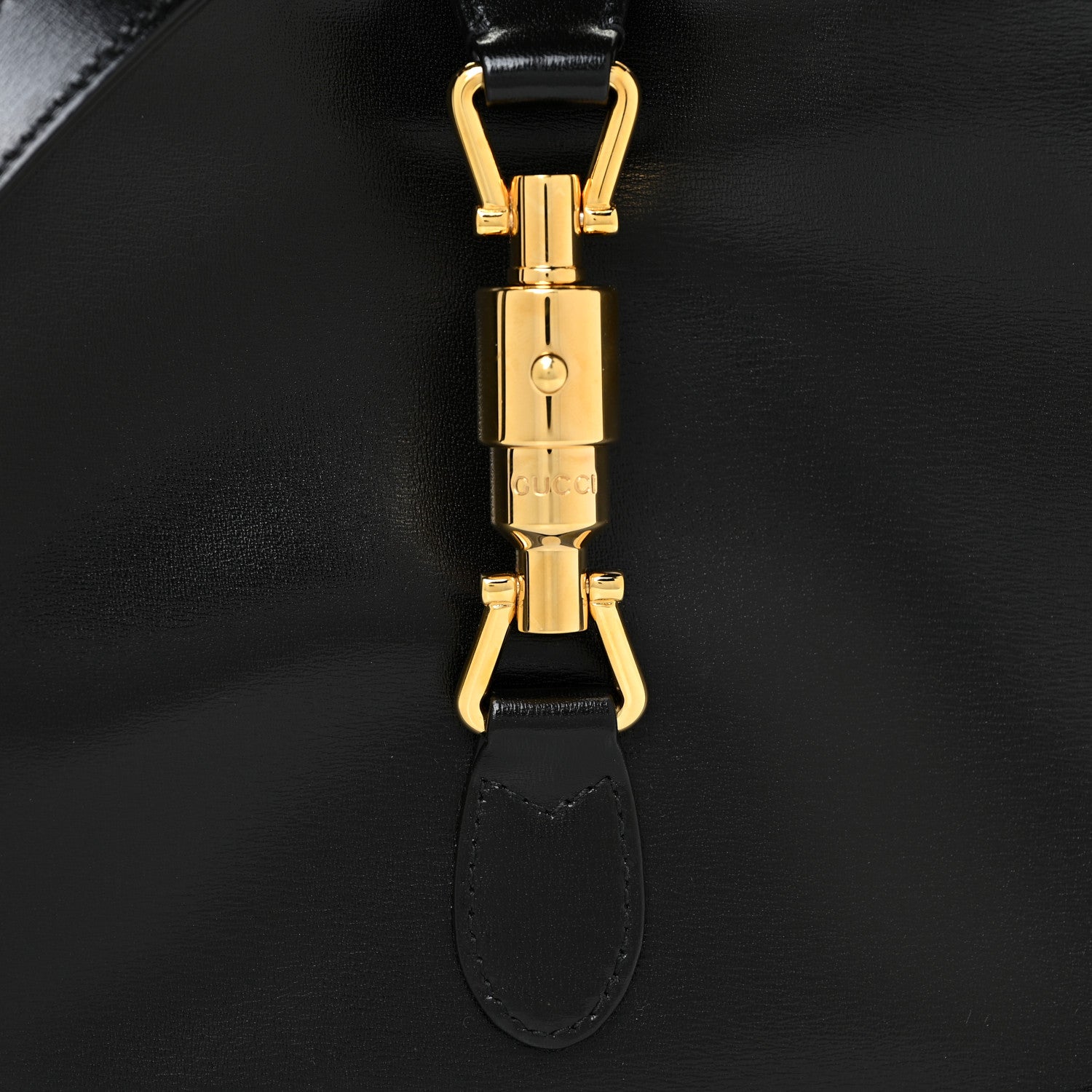 Gucci Boarded Dyana Lux Calfskin Small Jackie 1961 Hobo Black 7 of 11