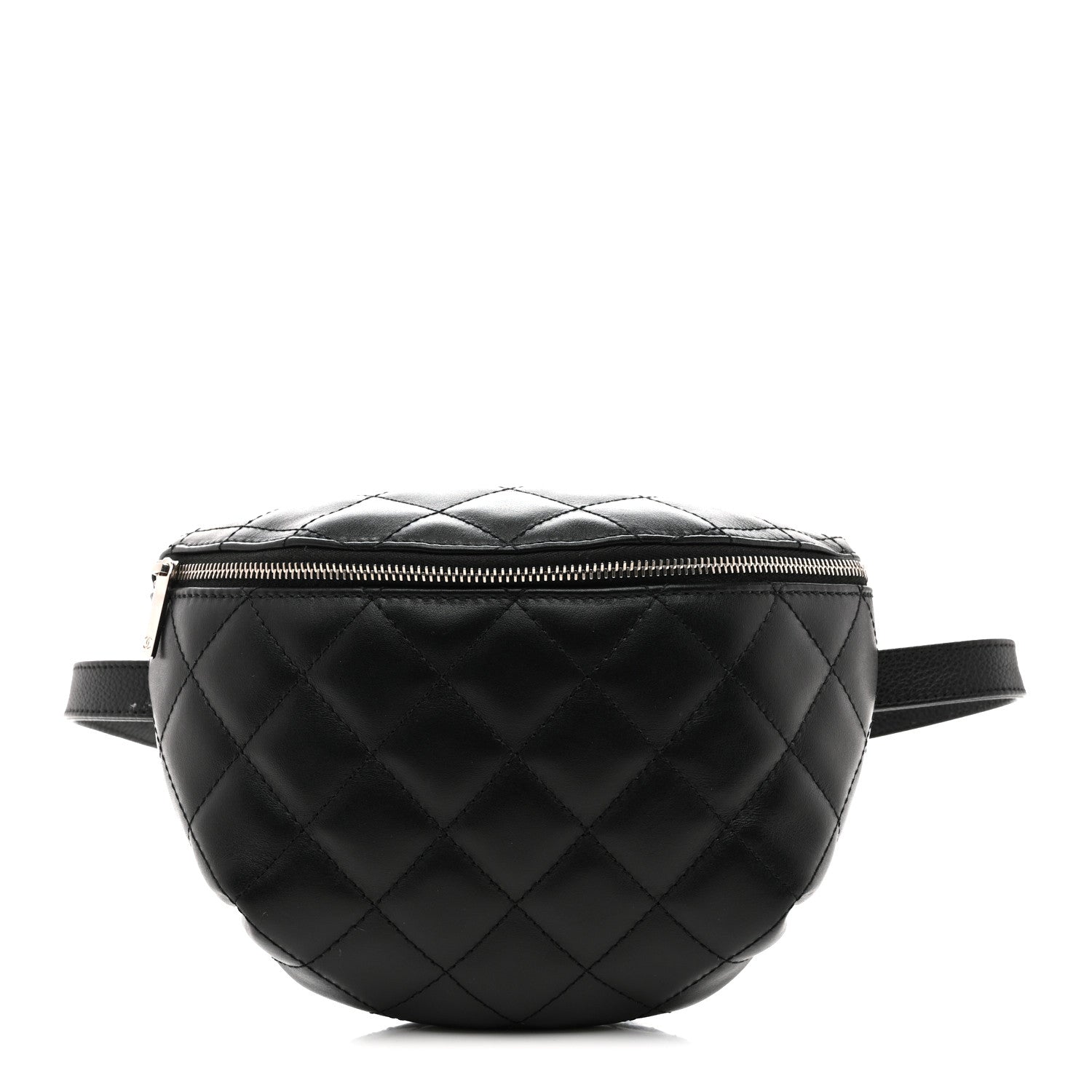 Chanel Lambskin Quilted Waist Belt Bag Black 1 of 13