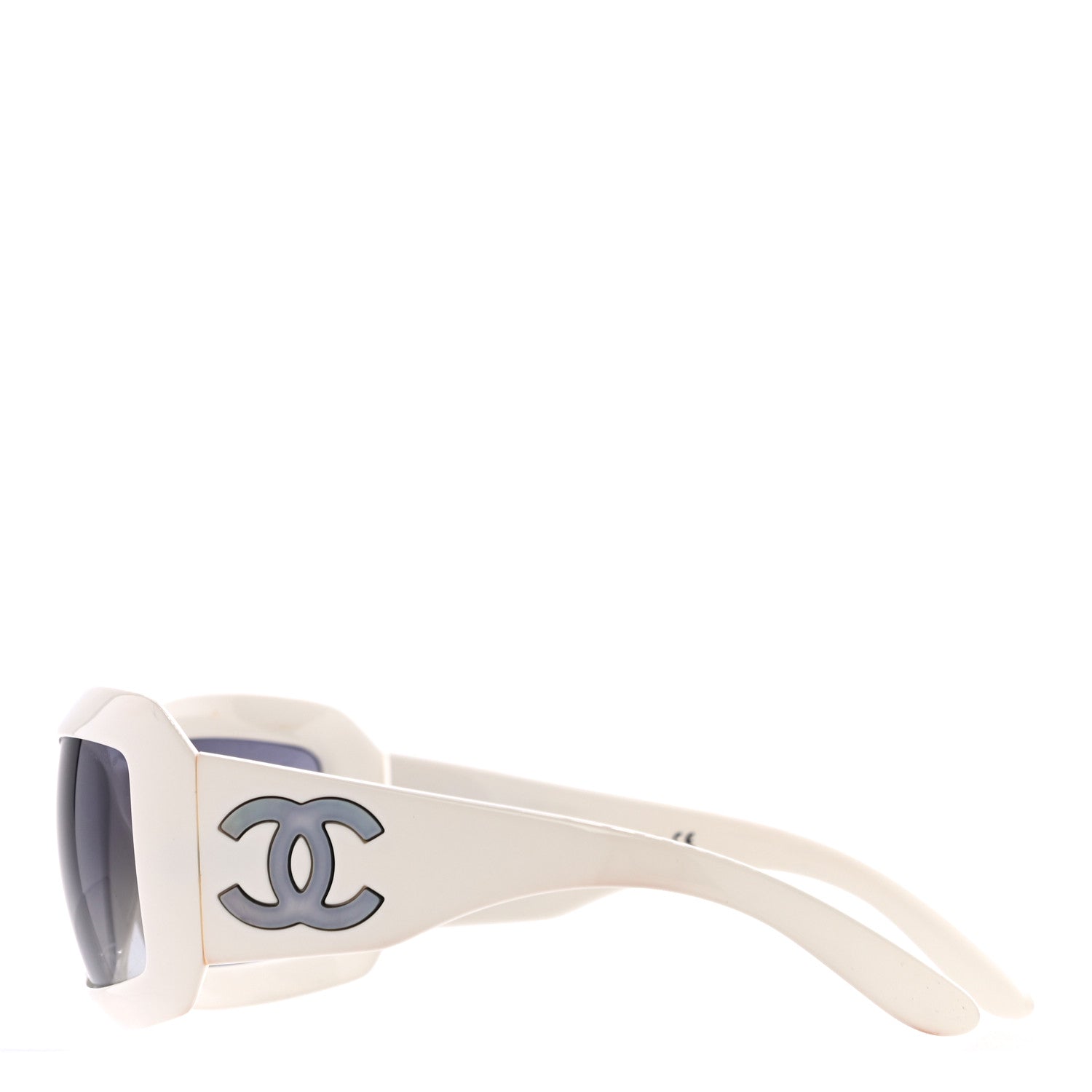 Chanel Mother of Pearl CC Sunglasses 5076-H White 2 of 8