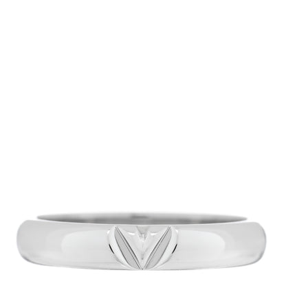 Louis Vuitton 18K White Gold LV Volt Multi Wedding Band Ring 52 6 1 of 5