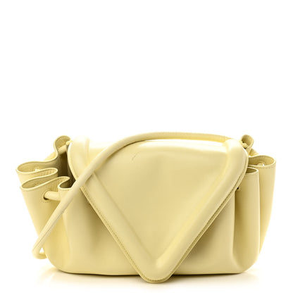 Bottega Veneta Lambskin Small Beak Triangle Flap Shoulder Bag Ice Cream 1 of 10