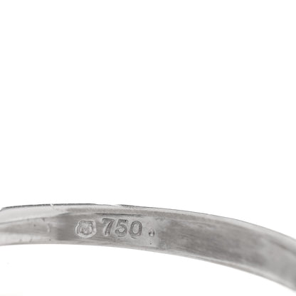 Mikimoto 18K White Gold Akoya Pearl 3.5-4mm Stackable Ring 53 6.5 4 of 5