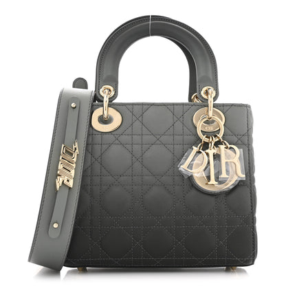 Christian Dior Lambskin Cannage Gradient Small My ABCDior Lady Dior Grey 1 of 12