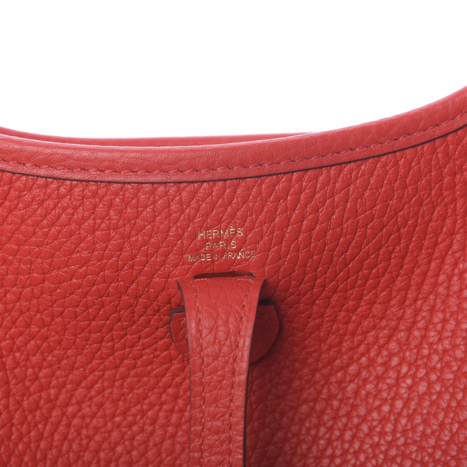 Hermes Taurillon Clemence Evelyne TPM Rouge de Coeur 6 of 10
