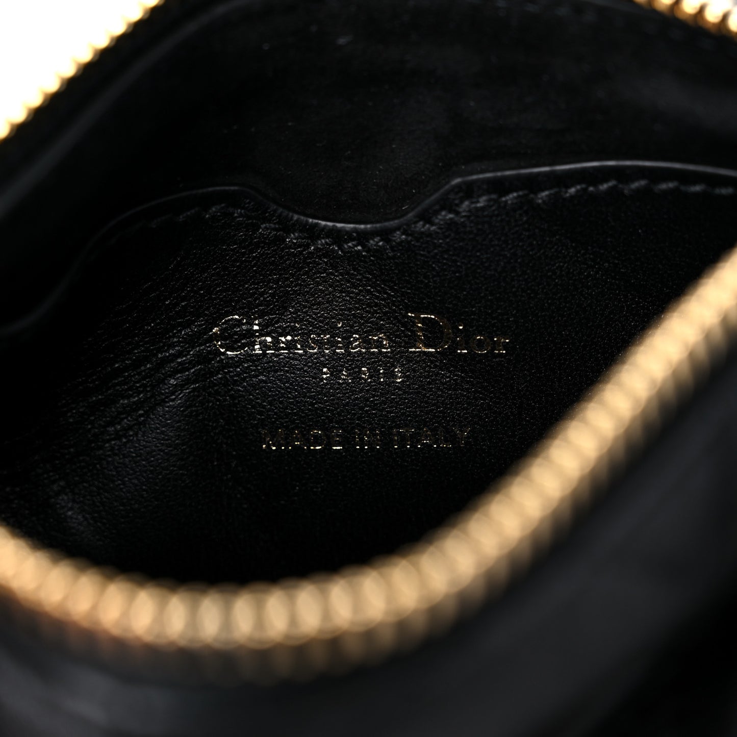 Lambskin Cannage Mini Dior Vibe Hobo Bag Black