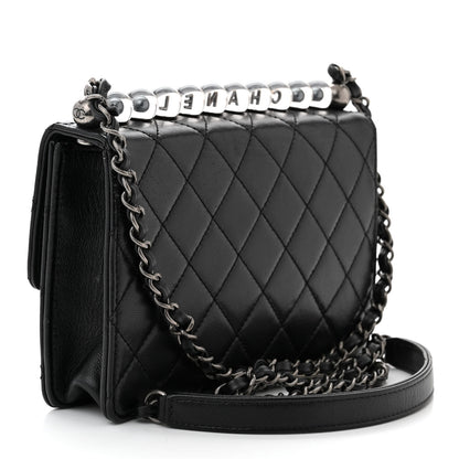 Chanel Lambskin Quilted Small Chic Pearls Flap Black 3 of 10